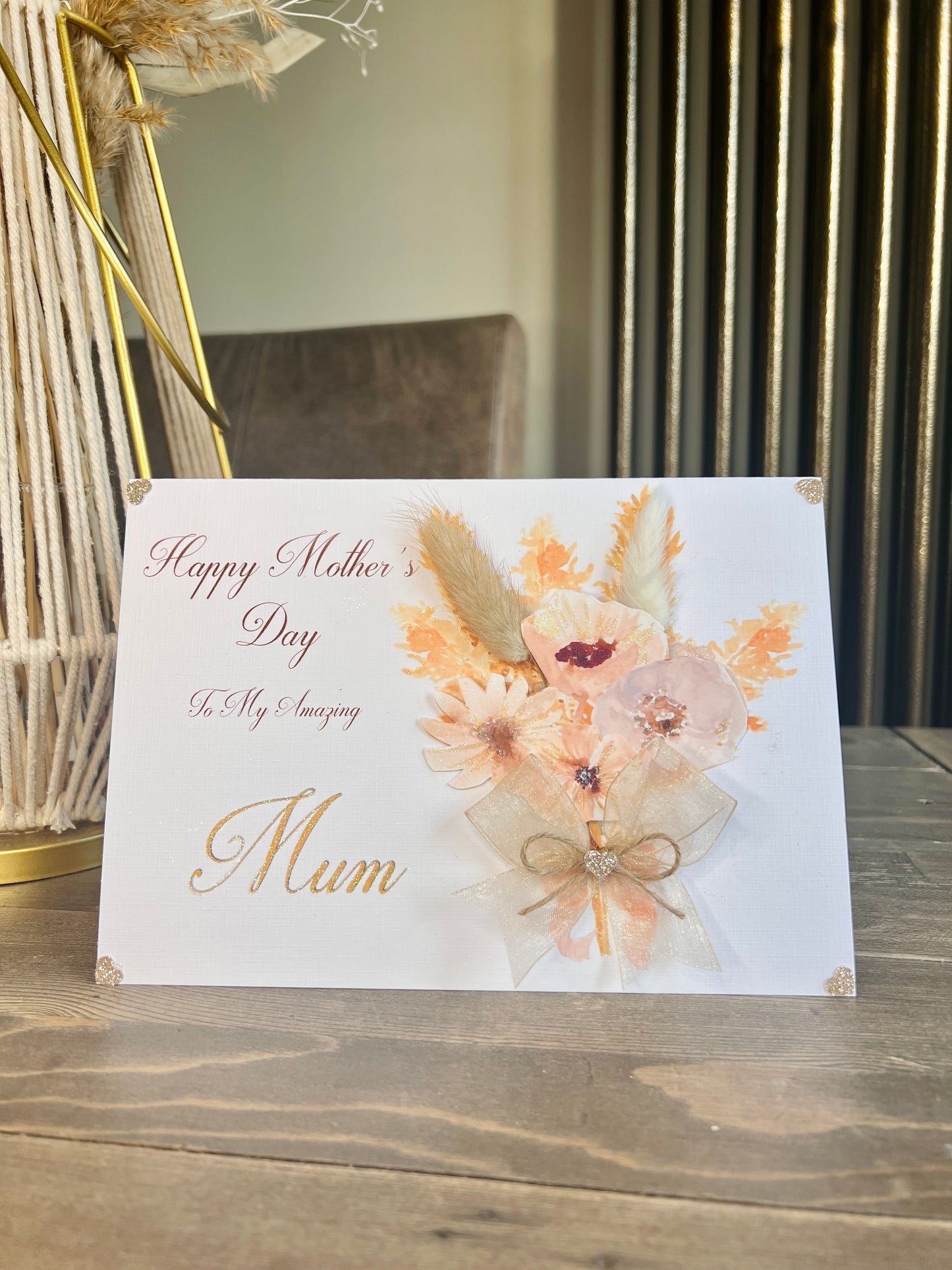 MOTHER'S DAY Bouquet of Pampas Card