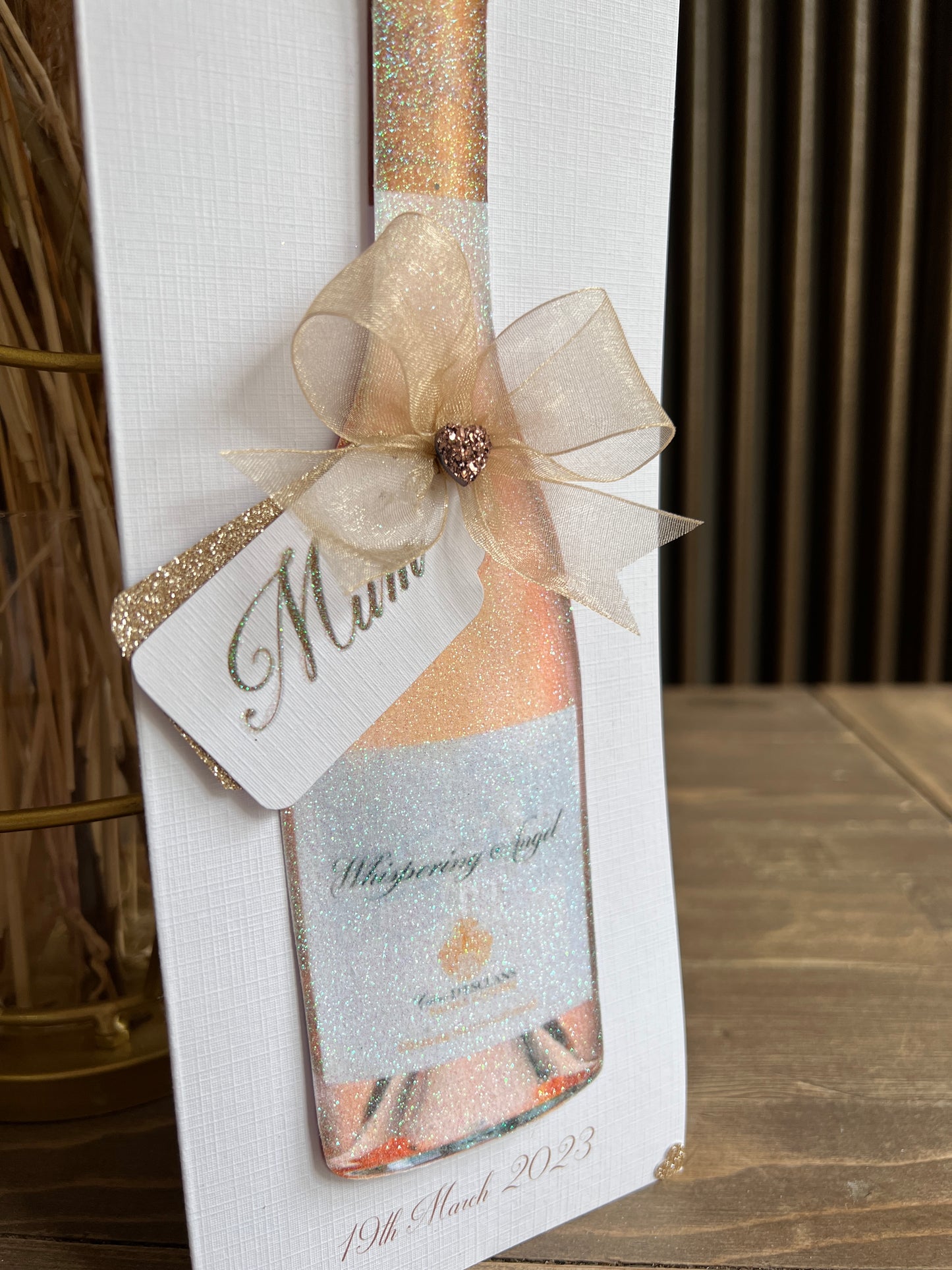 MOTHER'S DAY Rose Wine Card