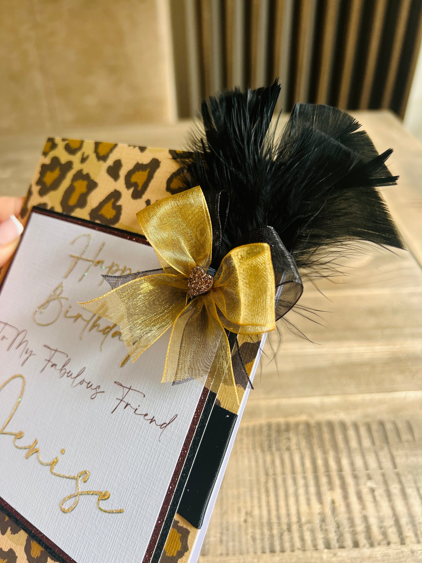 Cheetah Print Card