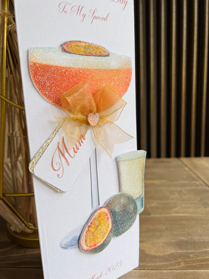 MOTHER'S DAY Pornstar Martini Cocktail Card