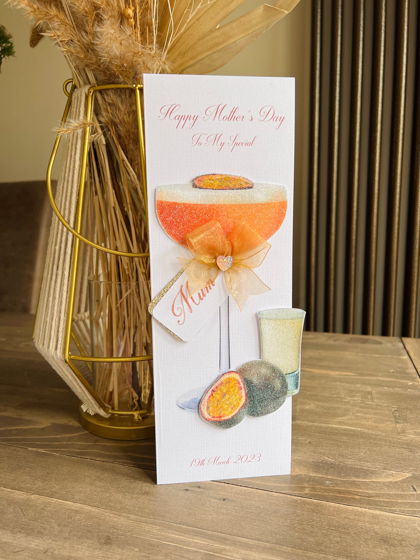 MOTHER'S DAY Pornstar Martini Cocktail Card