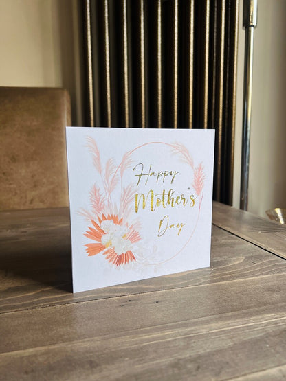 MOTHER'S DAY Foiled Pampas Card