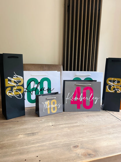 Birthday Age Gift Bag